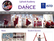Tablet Screenshot of liphookacademyofdance.co.uk